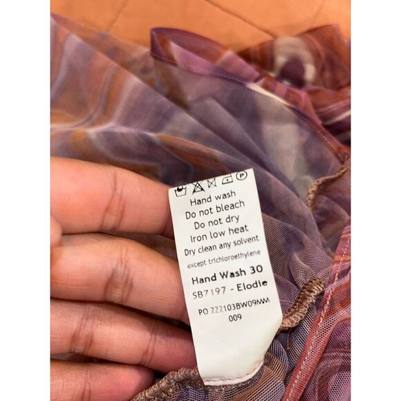 NWT HOUSE OF CB Elodie Purple Swirl Beach DressWomen's Size M - Picture 11 of 13